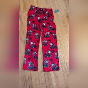 Fox + Badger Red Santa Motorcycle Pajama Pants